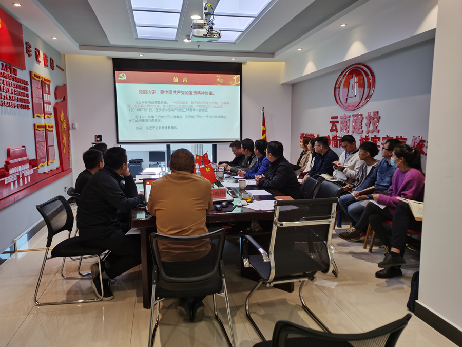 大理區(qū)域中心黨支部開展“輝煌百年”主題黨課